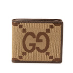 Gucci Jumbo GG Bifold Wallet Brown Canvas Leather