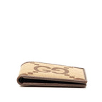 Gucci Jumbo GG Bifold Wallet Brown Canvas Leather — view 3