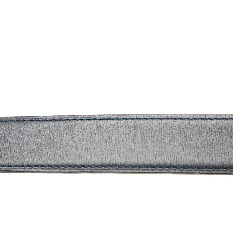 Hermes Chaine D'ancre Reversible 65 Navy Brown Leather Belt — view 6