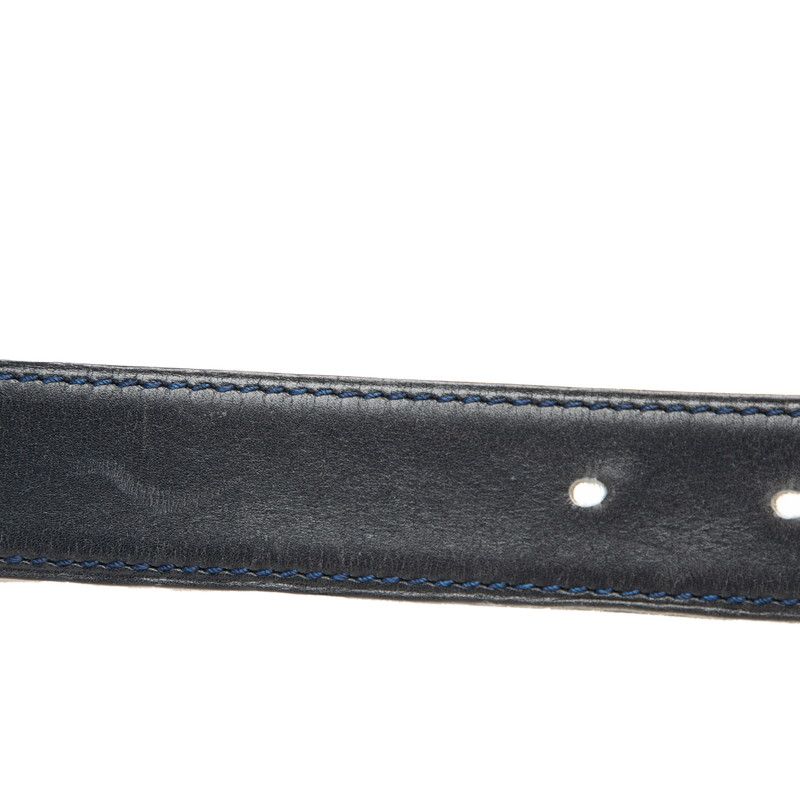Hermes Chaine D'ancre Reversible 65 Navy Brown Leather Belt — view 5