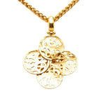 Chanel Vintage CC Logo Long Necklace Gold Plated — view 2