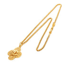 Chanel Vintage CC Logo Long Necklace Gold Plated — view 3