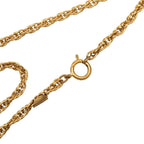 Chanel Vintage CC Logo Necklace Gold Plated — view 4