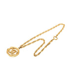 Chanel Vintage CC Logo Necklace Gold Plated — view 3