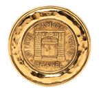 Chanel CC Logo 31 Rue Cambon Paris Brooch Gold Plated