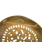 Chanel Straw Hat Motif Vintage Brooch Gold Plated — view 3