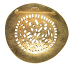 Chanel Straw Hat Motif Vintage Brooch Gold Plated — view 2