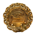 Chanel CC Logo Vintage Earrings Gold Plated — view 3