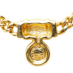 Dior Pendant Chain Necklace Gold Plated Rhinestone — view 3