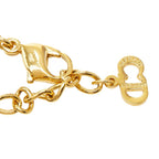 Dior Pendant Chain Necklace Gold Plated Rhinestone — view 5