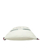 Gucci Sherry Line Drawstring Backpack Ivory Leather — view 3