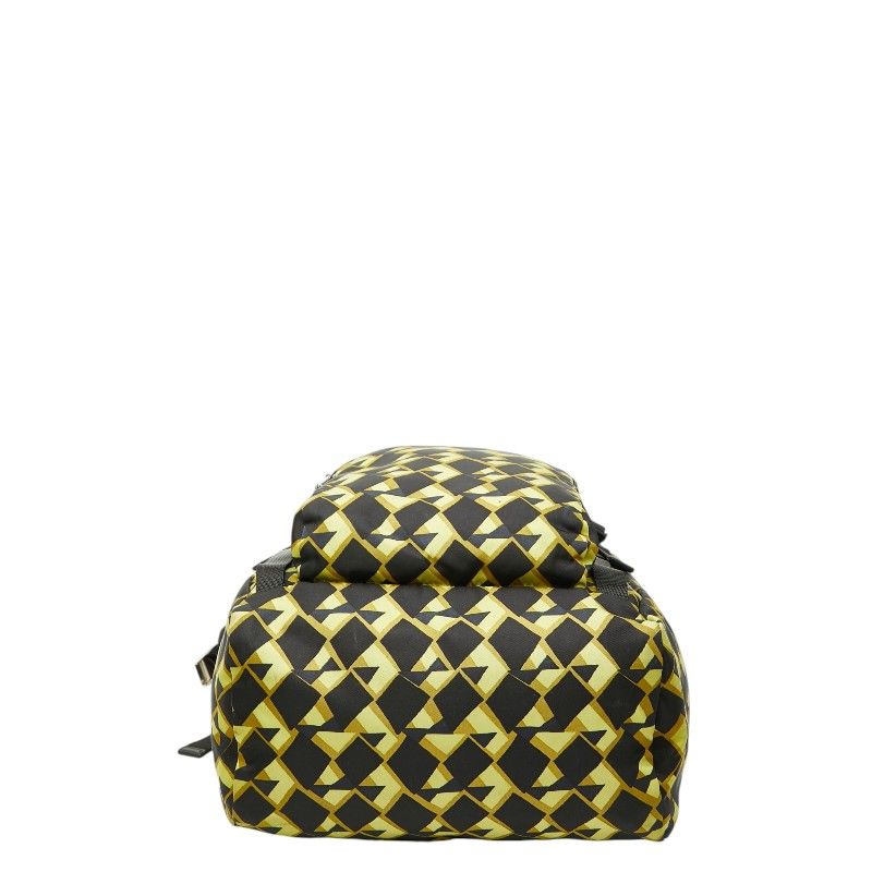 Prada Backpack Black Yellow Green Nylon — view 3