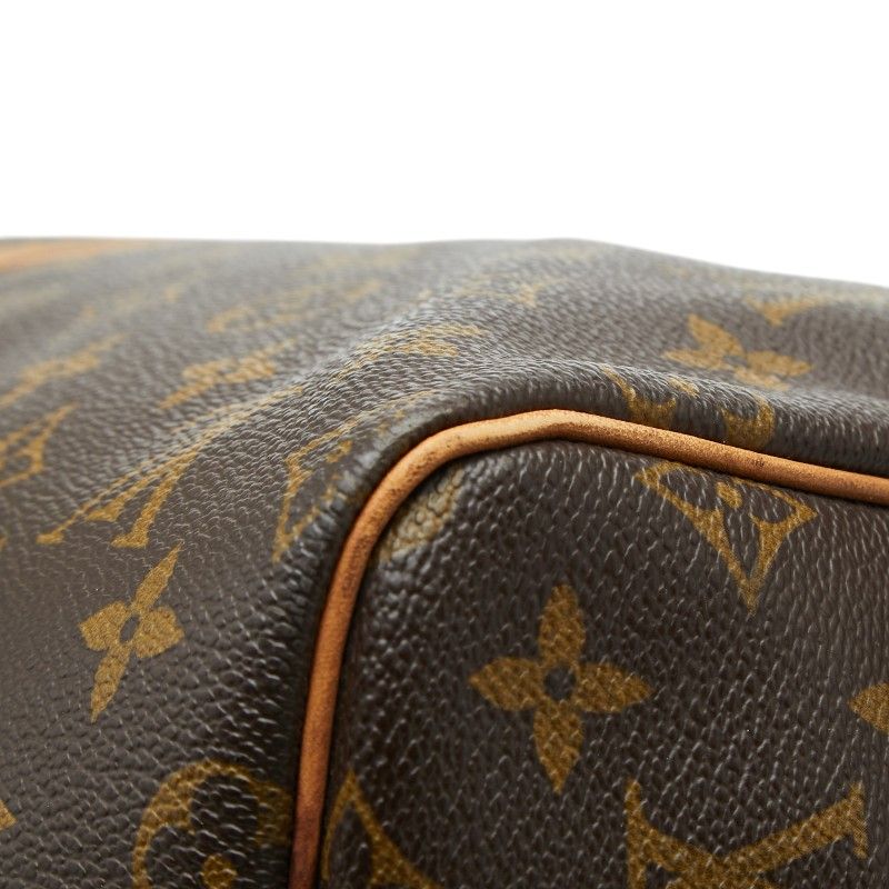 Louis Vuitton Monogram Keepall Bandouliere 55 Boston Bag 2-Way Brown Leather — view 7