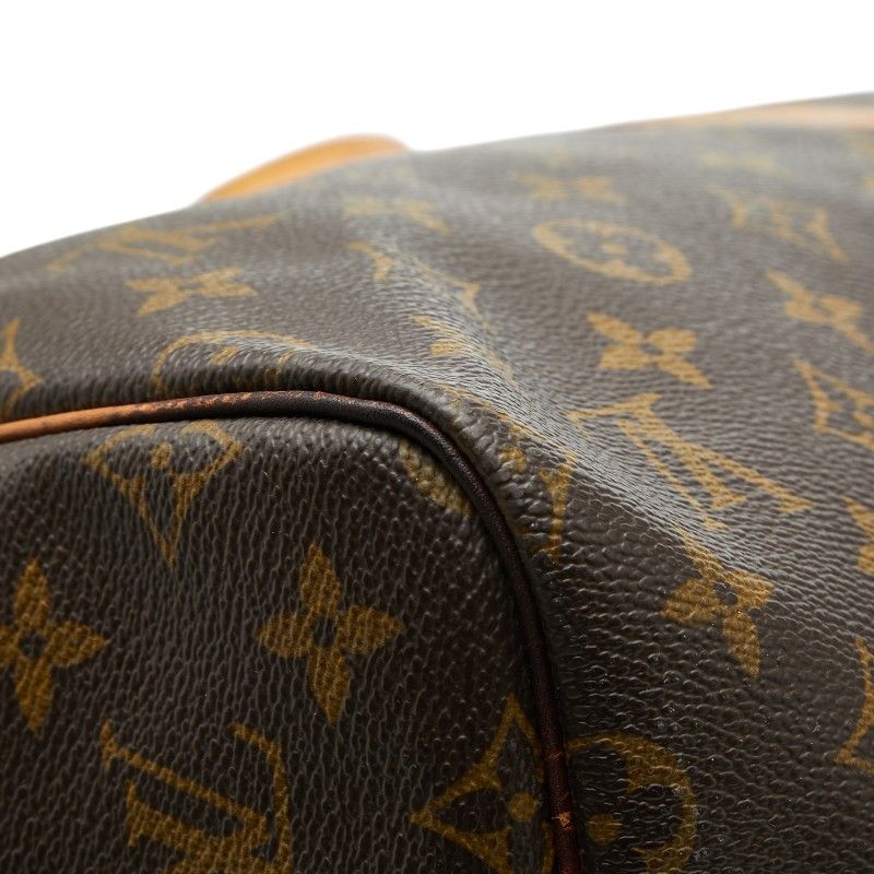 Louis Vuitton Monogram Keepall Bandouliere 55 Boston Bag 2-Way Brown Leather — view 6