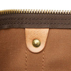 Louis Vuitton Monogram Keepall Bandouliere 55 Boston Bag 2-Way Brown Leather — view 8