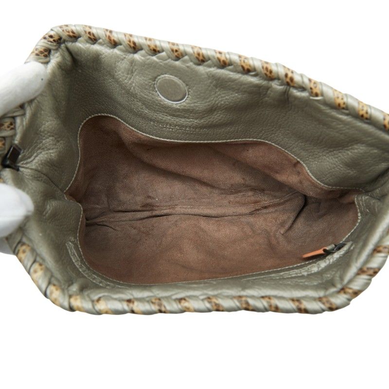 Bottega Veneta Clutch Gray Leather Eyewear — view 7