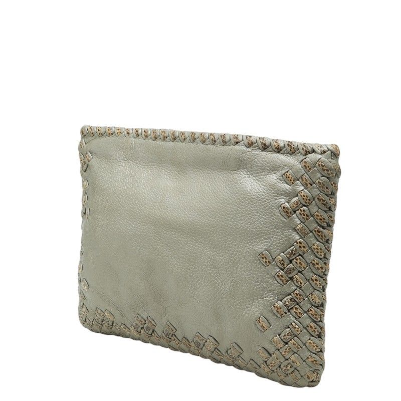 Bottega Veneta Clutch Gray Leather Eyewear — view 2