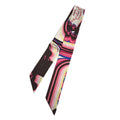 Hermes Brides de Gala Rose Vif Brown Jaune Twilly Scarf Pink