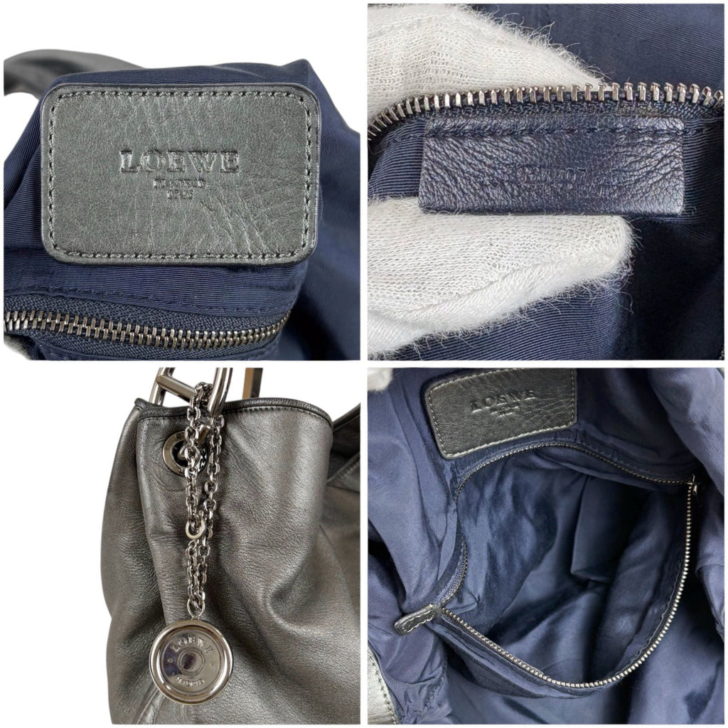 Loewe Anagram Logo Hobo with Shoulder Bag Charm Nappa Leather — view 7