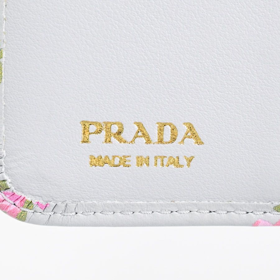 Prada Compact Wallet Triangle Logo — view 7