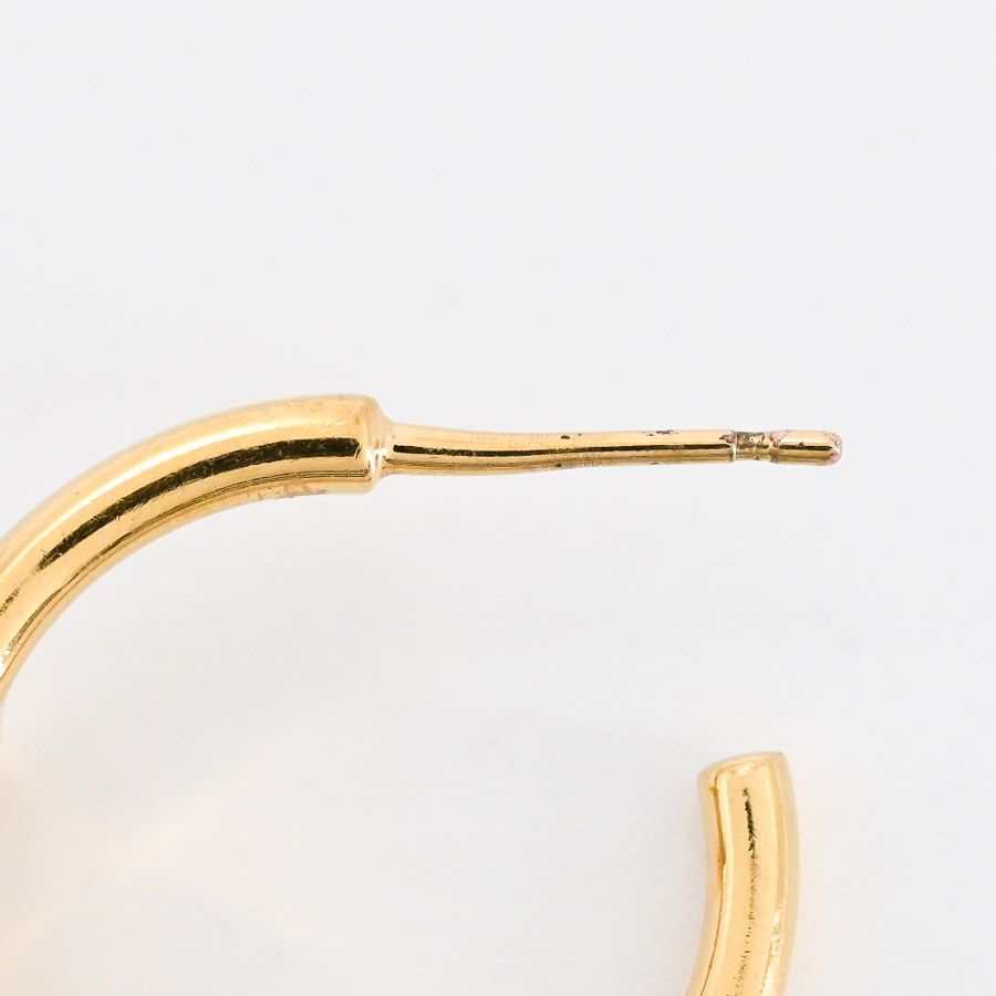Celine Earrings Triomphe Asymmetric Hoop — view 7