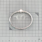 Hermes Enamel Bracelet Charnier GM Bangle 18 cm Silver — view 9