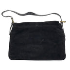 Fendi Zucca Logo Shoulder Bag Suede Black — view 3