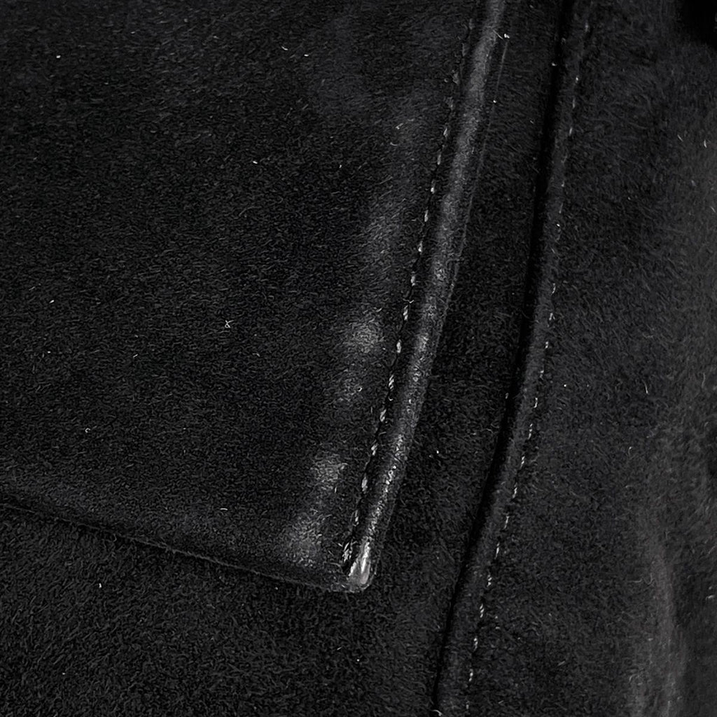 Fendi Zucca Logo Shoulder Bag Suede Black — view 8
