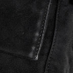 Fendi Zucca Logo Shoulder Bag Suede Black — view 8