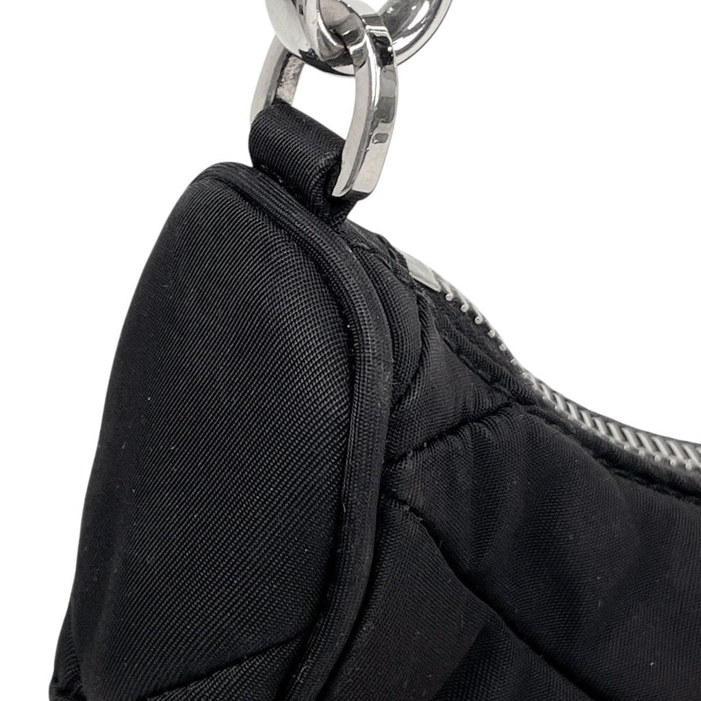 Prada Padette Re-Nylon Shoulder Bag Nero — view 7
