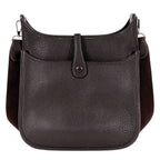 Hermes Evelyne 2 PM Perforated Logo Shoulder Bag Taurillon Clemence Ebene — view 3