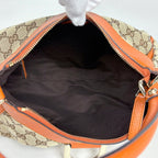 Gucci GG Pattern Shoulder Bag Canvas Beige Orange — view 7