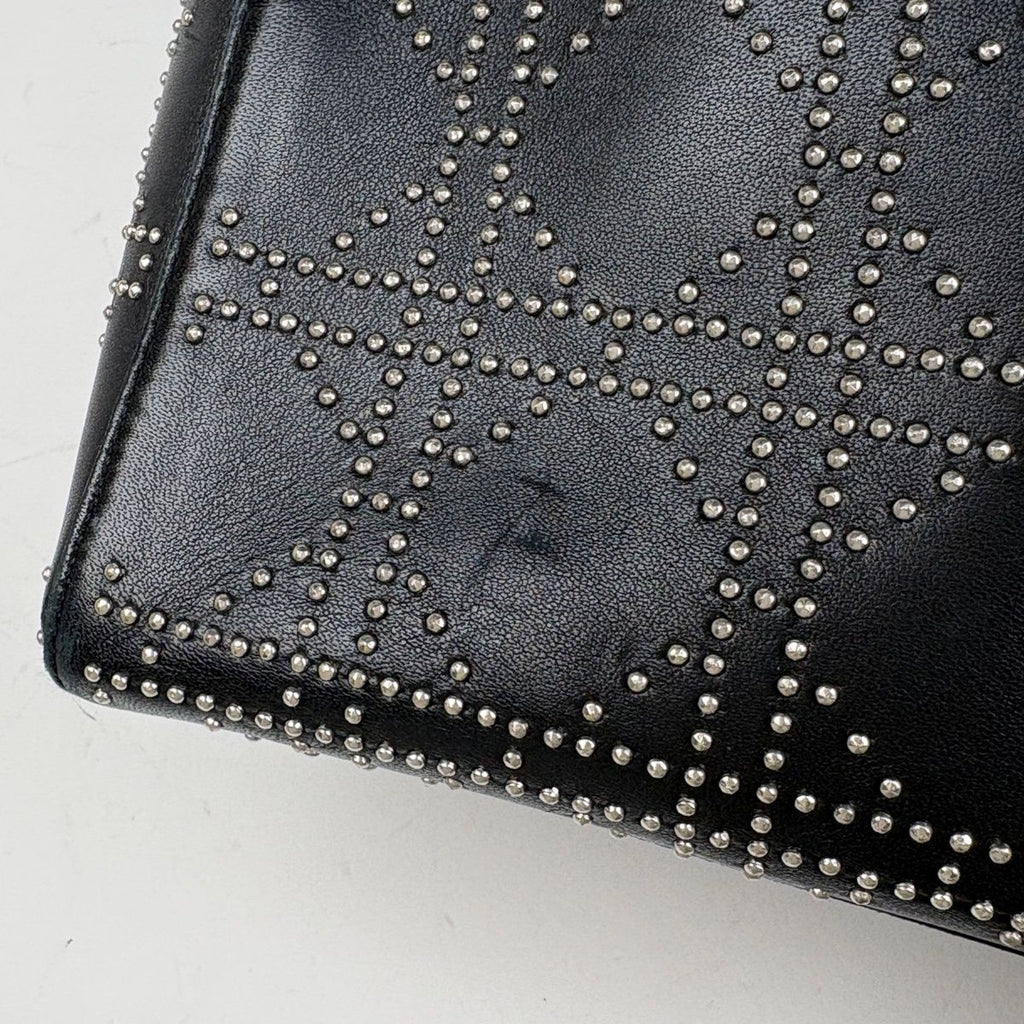 Dior Lady Studs Cannage Handbag Leather Black — view 5