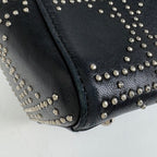 Dior Lady Studs Cannage Handbag Leather Black — view 4