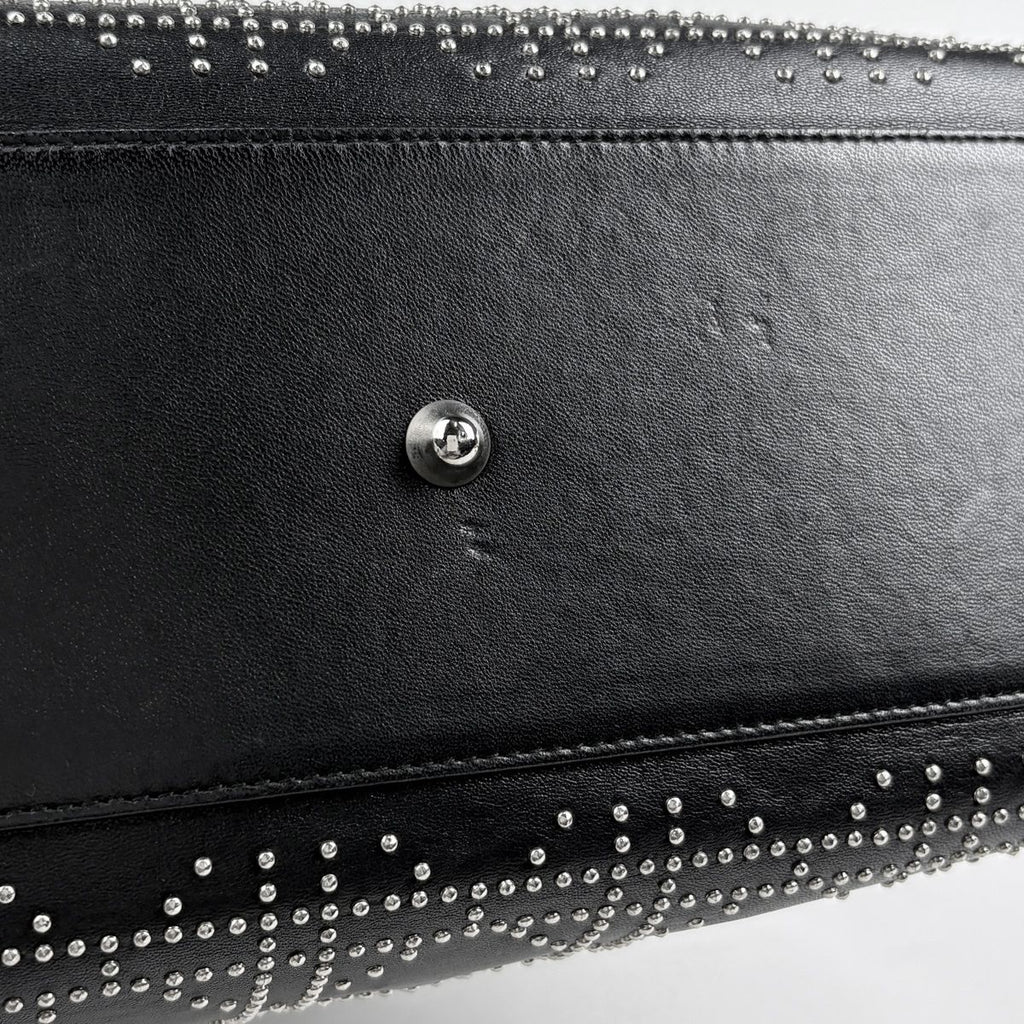 Dior Lady Studs Cannage Handbag Leather Black — view 3