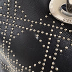 Dior Lady Studs Cannage Handbag Leather Black — view 8