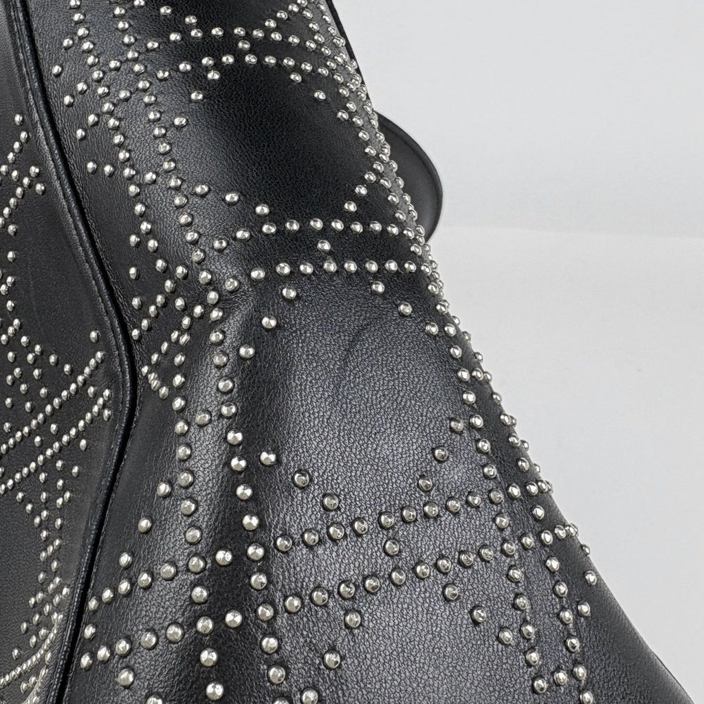 Dior Lady Studs Cannage Handbag Leather Black — view 7