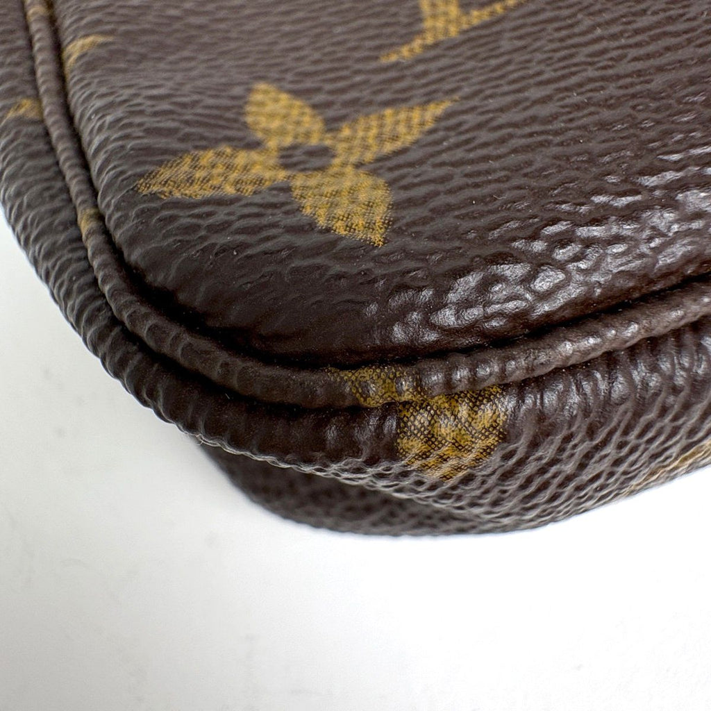 Louis Vuitton Mini Pochette Makeup Cosmetics Pouch Monogram Brown — view 3