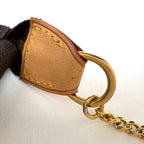 Louis Vuitton Mini Pochette Makeup Cosmetics Pouch Monogram Brown — view 6