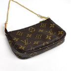 Louis Vuitton Mini Pochette Makeup Cosmetics Pouch Monogram Brown — view 2