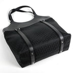 Dior Street Chic Handbag Logo Trotter Pattern Canvas Black — view 2