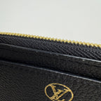 Louis Vuitton Card Holder Low Key L-shaped Zipper Case Leather Monogram Noir — view 5