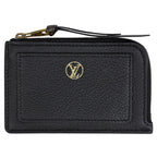 Louis Vuitton Card Holder Low Key L-shaped Zipper Case Leather Monogram Noir