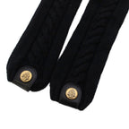 Gucci Gloves Leather Cashmere 7.5 Black — view 5