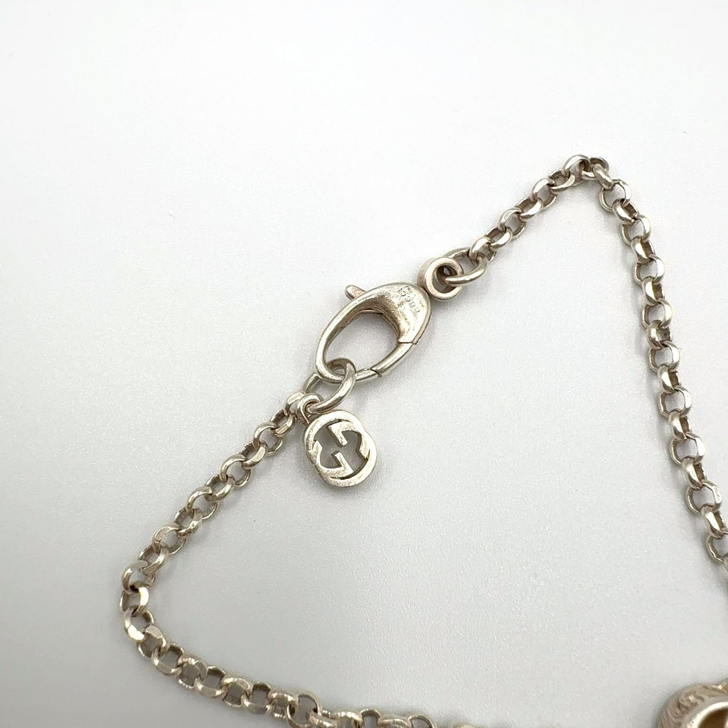 Gucci Interlocking Silver Chain Bracelet — view 7