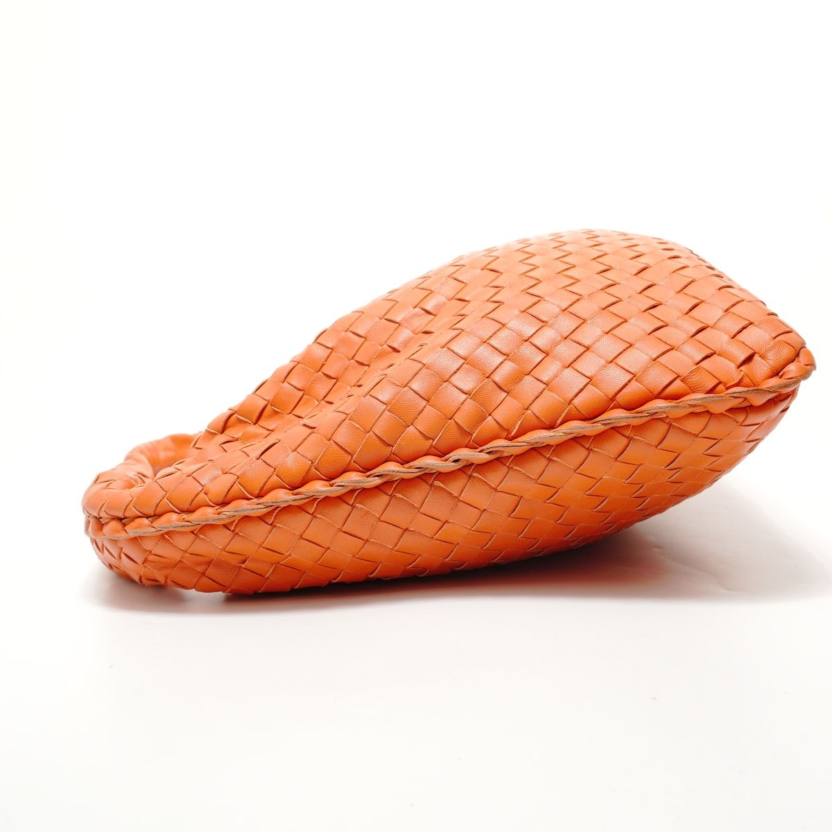 Bottega Veneta Intrecciato Shoulder Bag Leather Orange — view 3
