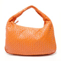 Bottega Veneta Intrecciato Shoulder Bag Leather Orange