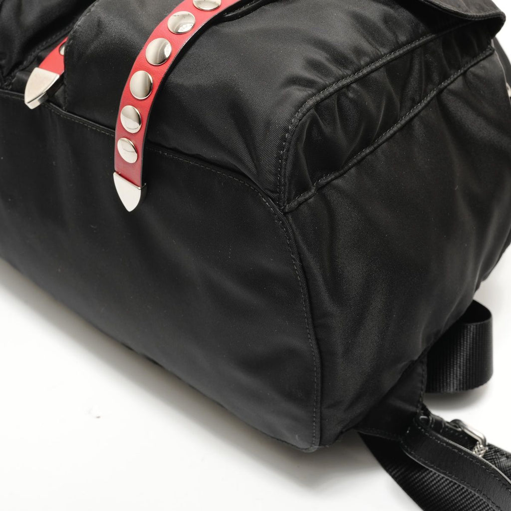 Prada Backpack Nylon Studs Leather — view 6