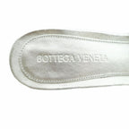 Bottega Veneta Padded Quilted Mules Sandals Square Toe 36 Silver Color — view 7