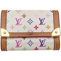Louis Vuitton Coin Case Porte-Monnaie Pla Monogram Multicolor Blanc
